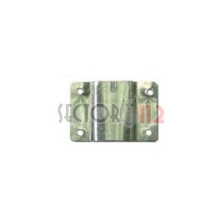 Chapa aluminio de fijación para placa 