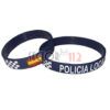 Pulsera silicona POLICÍA LOCAL con damero 