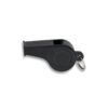 Silbato plástico NEGRO  con anilla  4 cm