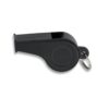 Silbato plástico NEGRO  con anilla  5 cm