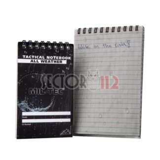 Libreta táctica MILTEC impermeable negra 