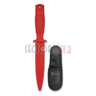 Cuchillo entrenamiento K25 rojo 16cm