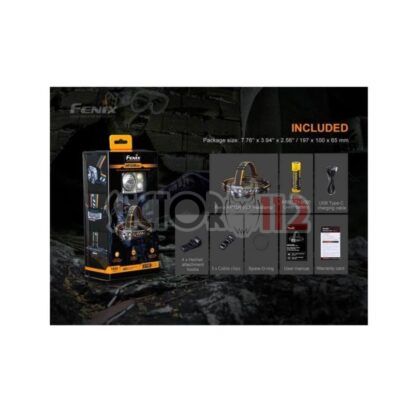 Frontal FENIX HP25R V2 0 1600 lúmenes