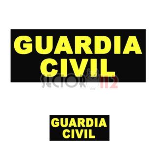 Parches AMARILLO FLÚOR para GUARDIA CIVIL