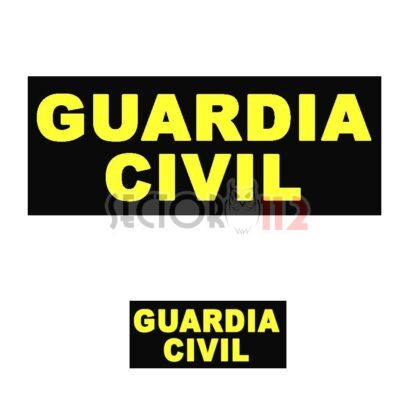Parches AMARILLO FLÚOR para GUARDIA CIVIL