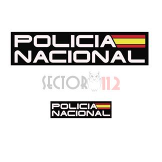Parches BLANCO para POLICIA NACIONAL