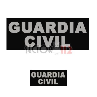 Parches GRÍS REFLECTANTE para GUARDIA CIVIL