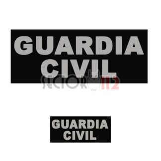 Parches GRÍS REFLECTANTE para GUARDIA CIVIL