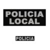 Parches GRIS REFLECTANTE para POLICÍA LOCAL