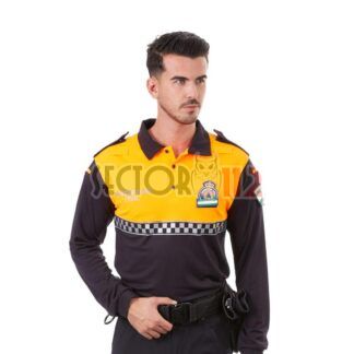 Polo KRC manga larga bicolor Protección Civil