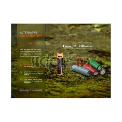 Batería FENIX USB 2200mAh recargable tipo C