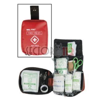 Botiquín midi MILTEC First Aid Kit Rojo