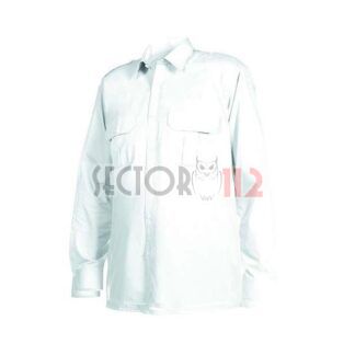 Camisa de gala blanca de manga larga PL