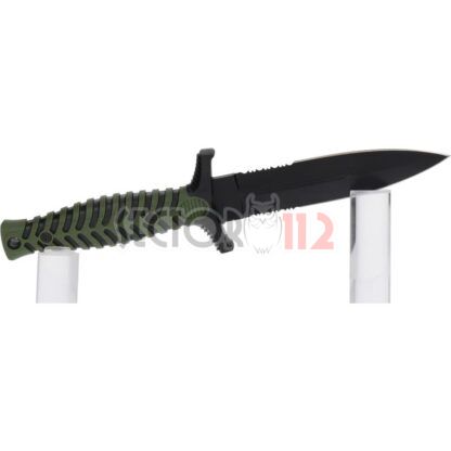 Cuchillo K25 Verde con funda Hoja  12 5 cm