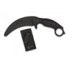 Cuchillo táctico entrenamiento tipo Carambit negro