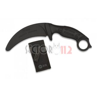 Cuchillo táctico entrenamiento tipo Carambit negro