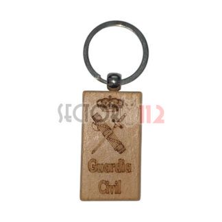 Llavero Guardia Civil Madera Grabado 