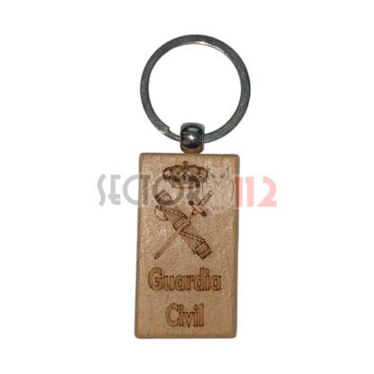 Llavero Guardia Civil Madera Grabado