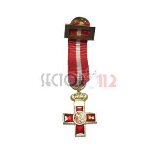 Medalla miniatura Mérito Militar dtvo rojo