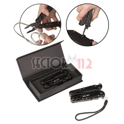 Multiherramienta MILTEC 9 usos negro con funda