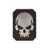 Parche 3D MILTEC calavera negro grande