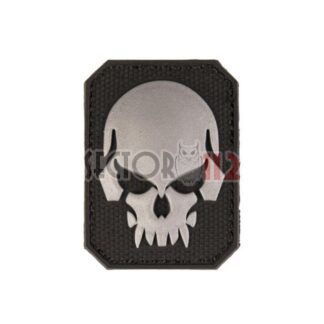 Parche 3D MILTEC calavera negro grande