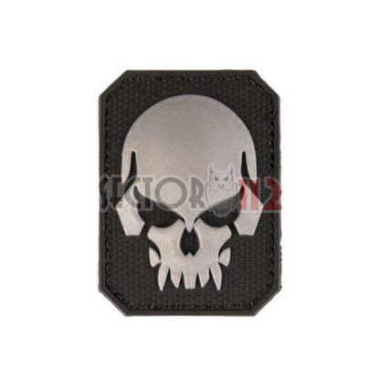 Parche 3D MILTEC calavera negro grande