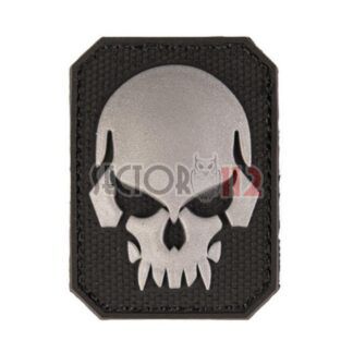 Parche 3D MILTEC calavera negro pequeño