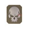 Parche 3D MILTEC calavera verde OD pequeño