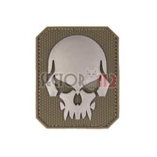 Parche 3D MILTEC calavera verde OD pequeño
