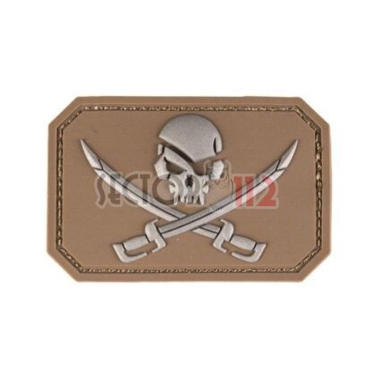 Parche Miltec bandera pirata coyote