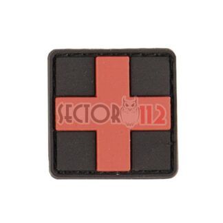 Parche PVC cruz primeros auxilios 2 5 x 2 5cm Rojo