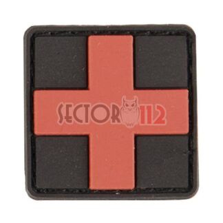 Parche PVC cruz primeros auxilios 5 x 5cm Rojo