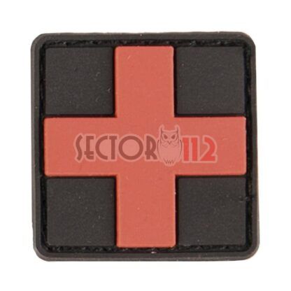 Parche PVC cruz primeros auxilios 5 x 5cm Rojo