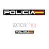Parches BLANCOS para POLICIA NACIONAL  POLICÍA 