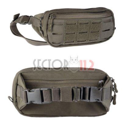 Riñonera MILTEC Molle laser cut Fanny Pack verde