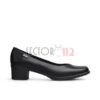 Zapato tacón de gala femenino piel color negro