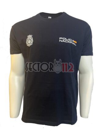 Camiseta algodón adulto POLICÍA NACIONAL