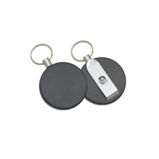 Llavero extensible Negro ABS 1 metro