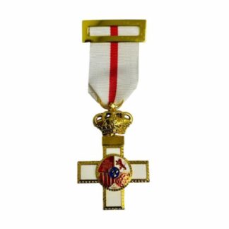 Medalla Cruz Mérito Militar Distintivo Blanco
