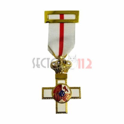 Medalla Cruz Mérito Militar Distintivo Blanco