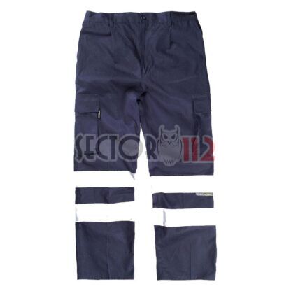 Pantalón WT multibolsillo con 2 banda reflectantes