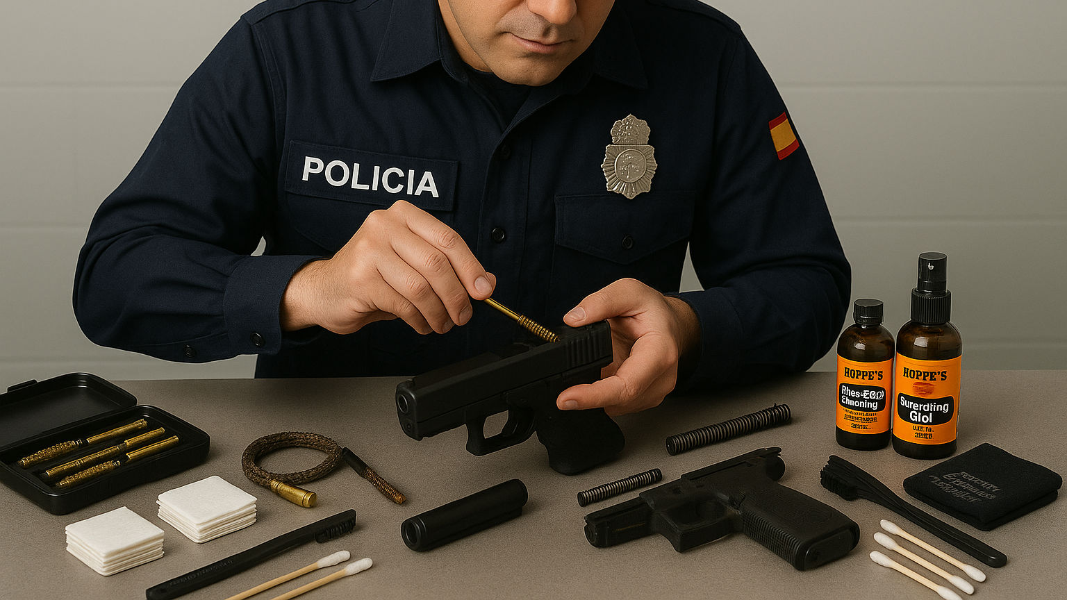 Limpieza y mantenimiento de armas de fuego
