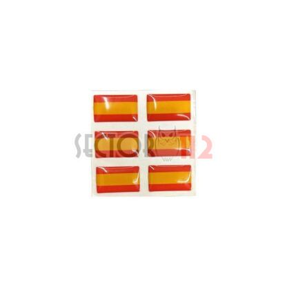 Pegatina relieve España 6 unidades