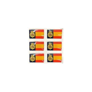 Pegatina relieve España-CNP 6 unidades