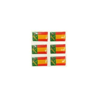 Pegatina relieve España Guardia Civil 6 unidades