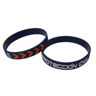 Pulsera silicona PROTECCION CIVIL azul