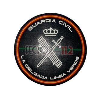 Parche redondo GUARDIA CIVIL Blanco LÍnea Verde 
