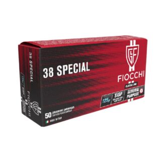 Munición FIOCCHI  38SPL semiblindado 125 gn 50 car