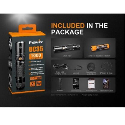 Linterna FENIX UC35 V2 0 1000Lm